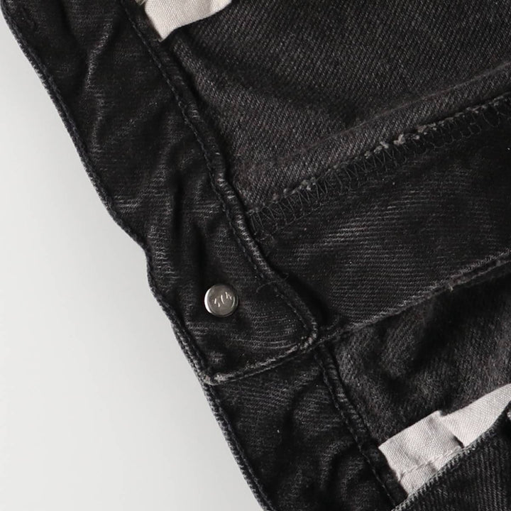 90'S Levi's 40550-4159 Orange Tab Black Denim Tapered Denim Pants, Made in USA, Men's Size W32, Vintage cotton black type Vintage Second Hand