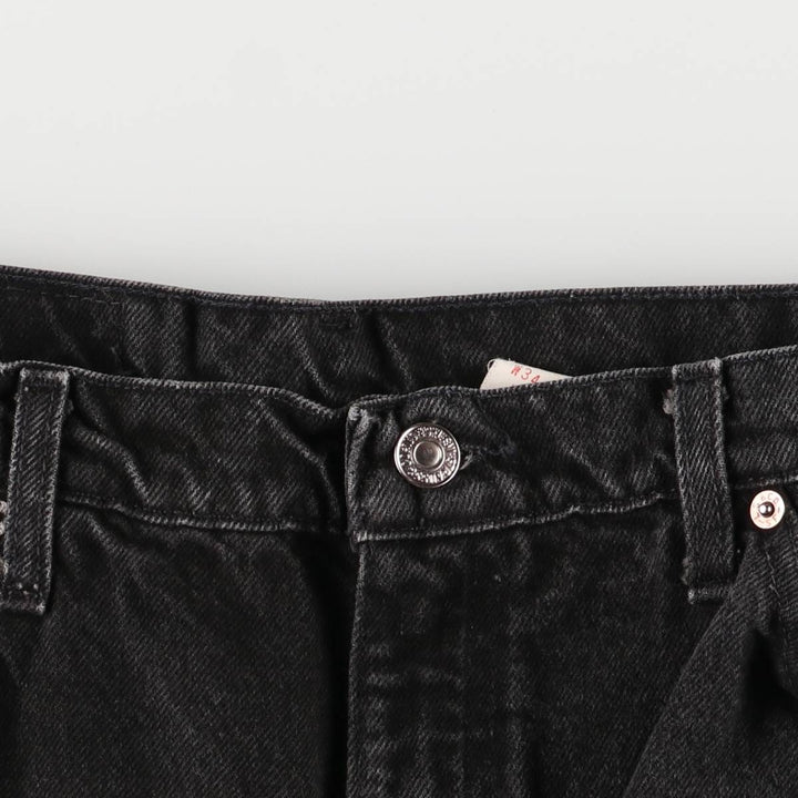 90'S Levi's 40550-4159 Orange Tab Black Denim Tapered Denim Pants, Made in USA, Men's Size W32, Vintage cotton black type Vintage Second Hand