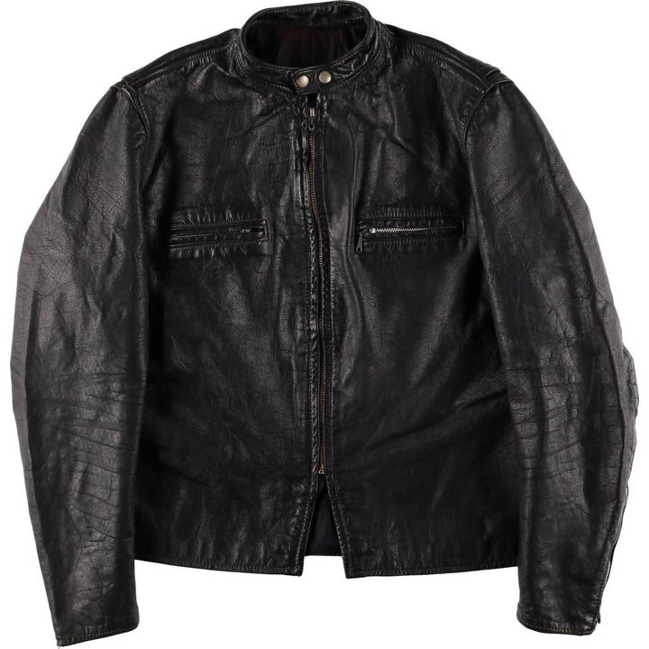 Vintage 70s-80'S Harley-Davidson AMF Single Rider Jacket, Men's Size L genuine leather black type Vintage Second Hand