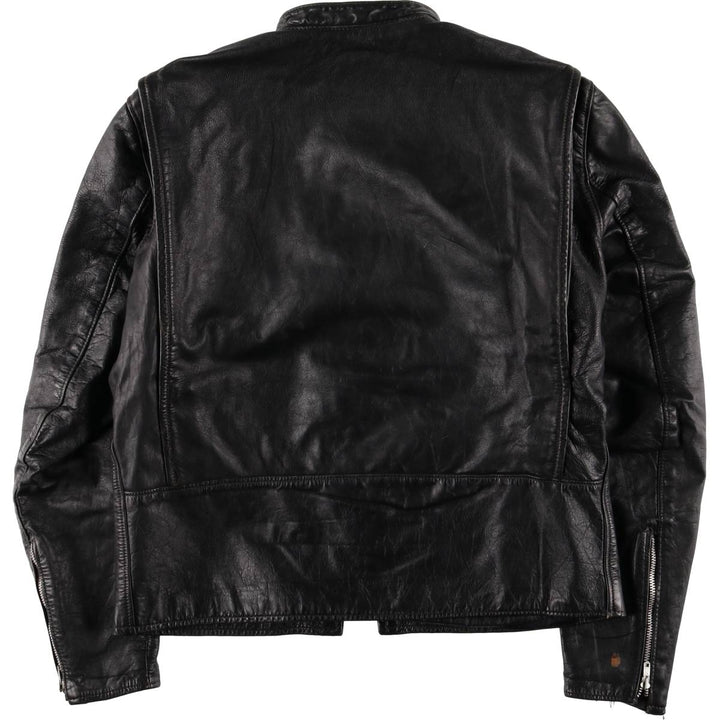 Vintage 70s-80'S Harley-Davidson AMF Single Rider Jacket, Men's Size L genuine leather black type Vintage Second Hand