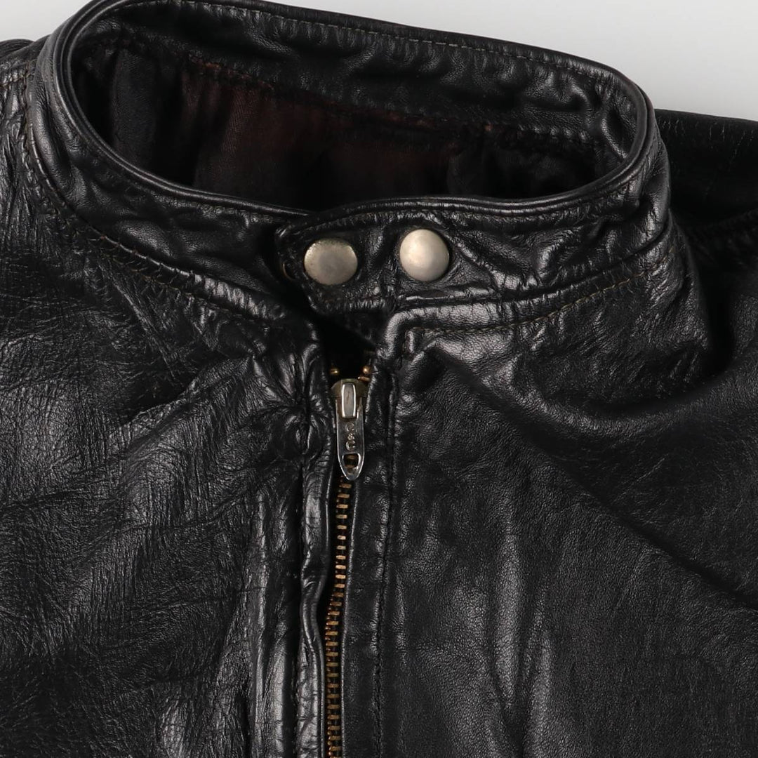 Vintage 70s-80'S Harley-Davidson AMF Single Rider Jacket, Men's Size L genuine leather black type Vintage Second Hand