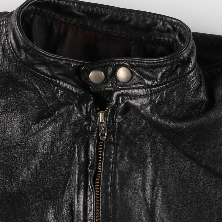 Vintage 70s-80'S Harley-Davidson AMF Single Rider Jacket, Men's Size L genuine leather black type Vintage Second Hand