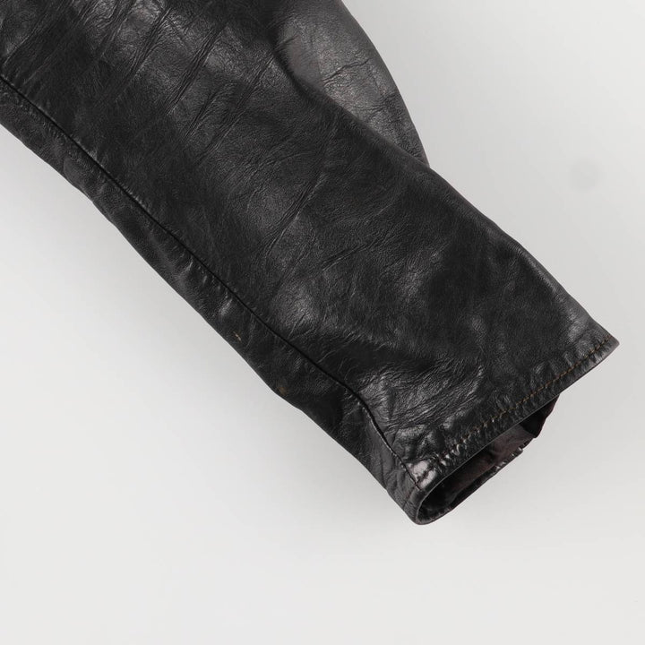 Vintage 70s-80'S Harley-Davidson AMF Single Rider Jacket, Men's Size L genuine leather black type Vintage Second Hand