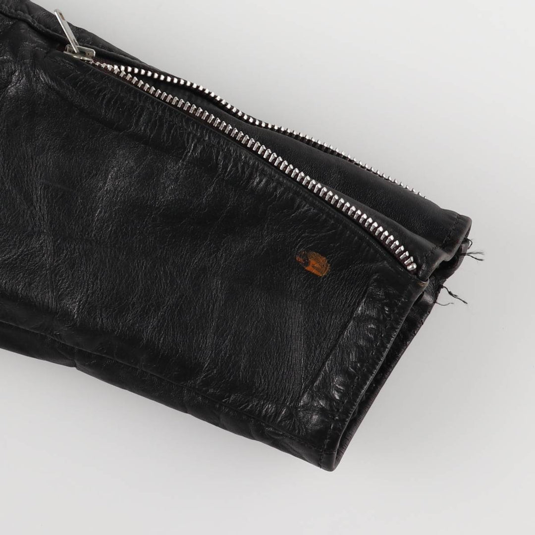 Vintage 70s-80'S Harley-Davidson AMF Single Rider Jacket, Men's Size L genuine leather black type Vintage Second Hand