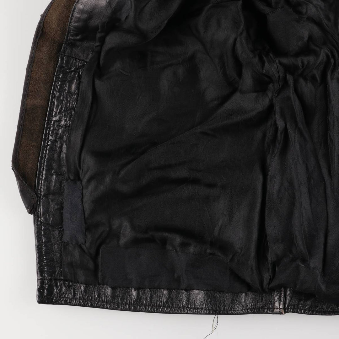Vintage 70s-80'S Harley-Davidson AMF Single Rider Jacket, Men's Size L genuine leather black type Vintage Second Hand