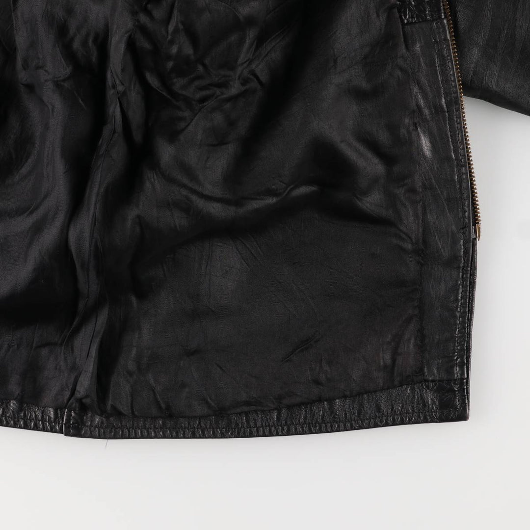 Vintage 70s-80'S Harley-Davidson AMF Single Rider Jacket, Men's Size L genuine leather black type Vintage Second Hand