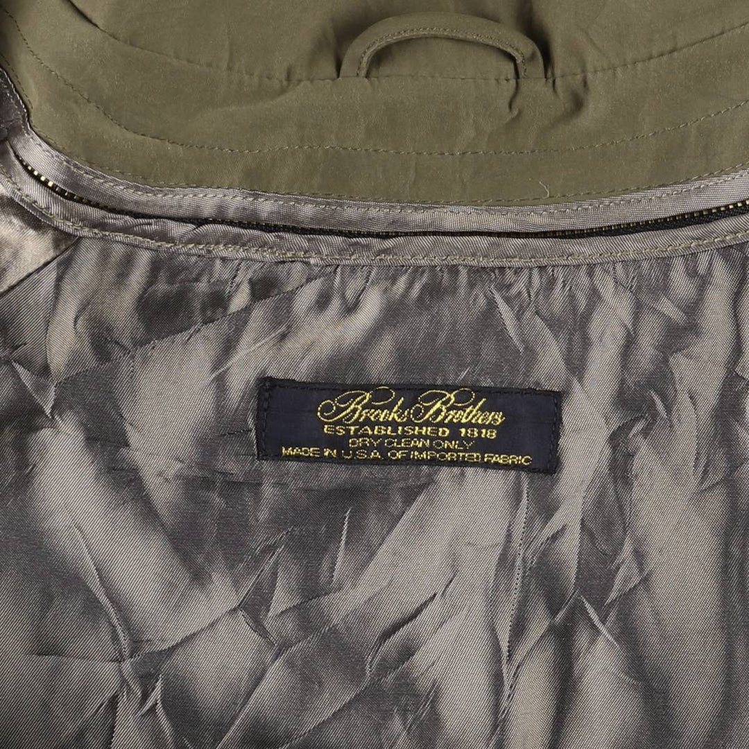 Brooks Brothers Balmacaan Coat, Made in USA, Men's XL unclear Khaki type Vintage Second Hand