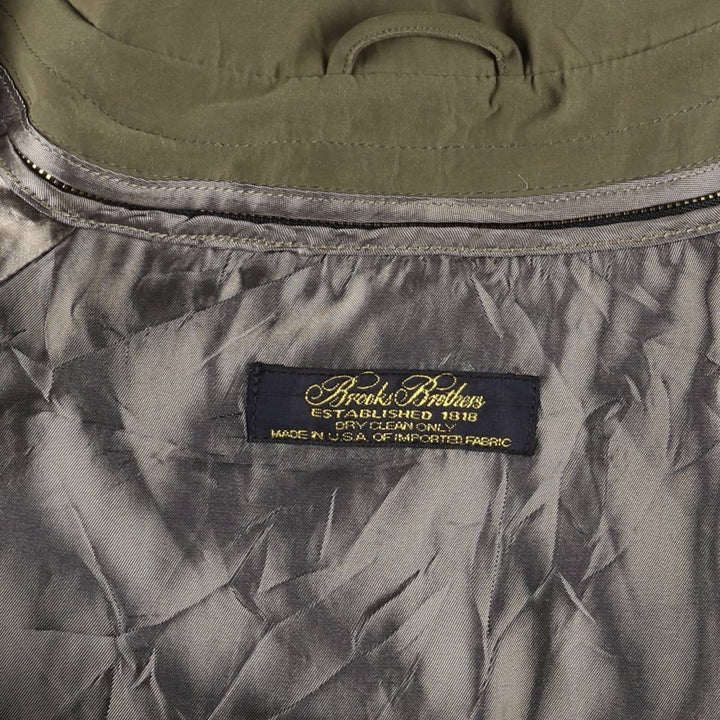 Brooks Brothers Balmacaan Coat, Made in USA, Men's XL unclear Khaki type Vintage Second Hand