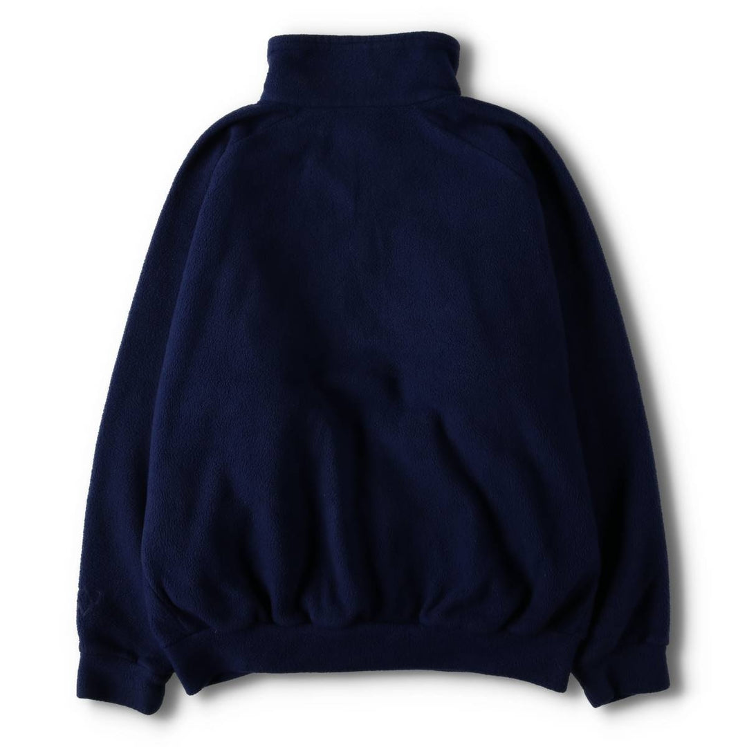 1980'S Berghaus fleece jacket, made in the UK, men's size L, vintage polyester navy blue type Vintage Second Hand