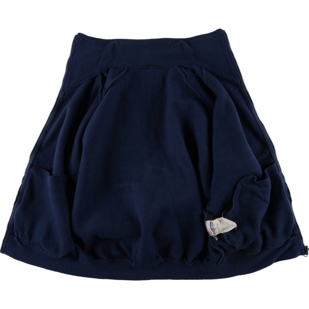 1980'S Berghaus fleece jacket, made in the UK, men's size L, vintage polyester navy blue type Vintage Second Hand