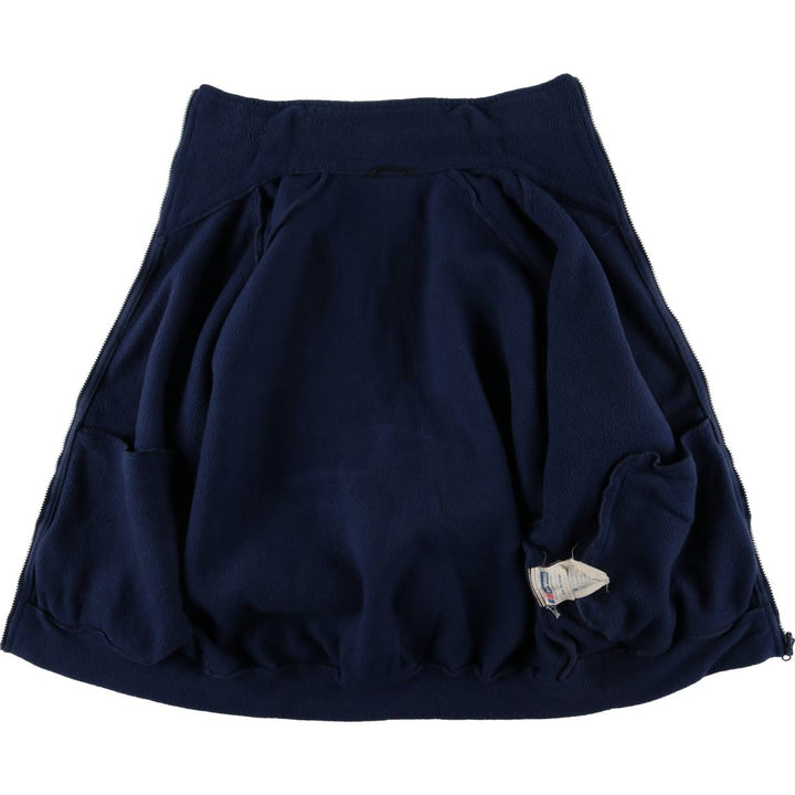 1980'S Berghaus fleece jacket, made in the UK, men's size L, vintage polyester navy blue type Vintage Second Hand