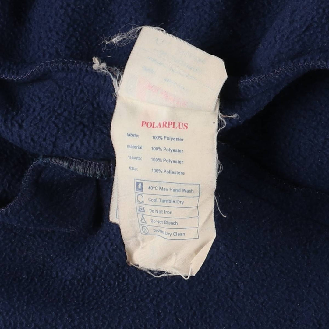 1980'S Berghaus fleece jacket, made in the UK, men's size L, vintage polyester navy blue type Vintage Second Hand