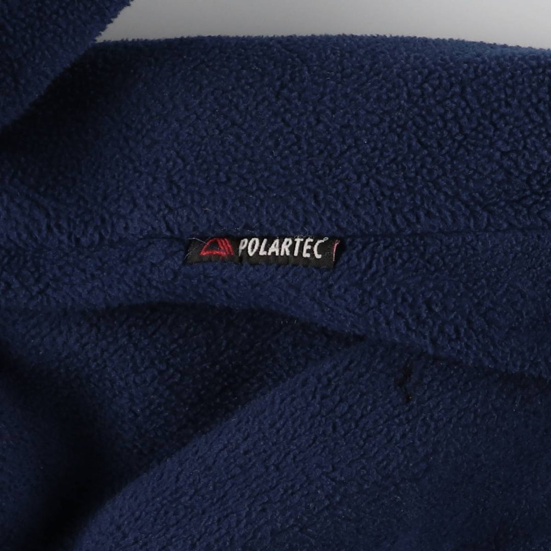 1980'S Berghaus fleece jacket, made in the UK, men's size L, vintage polyester navy blue type Vintage Second Hand