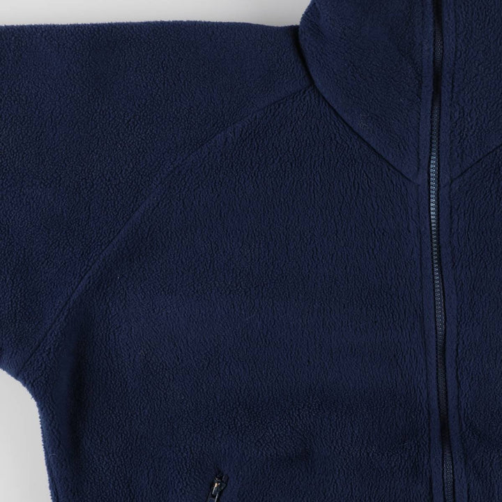 1980'S Berghaus fleece jacket, made in the UK, men's size L, vintage polyester navy blue type Vintage Second Hand