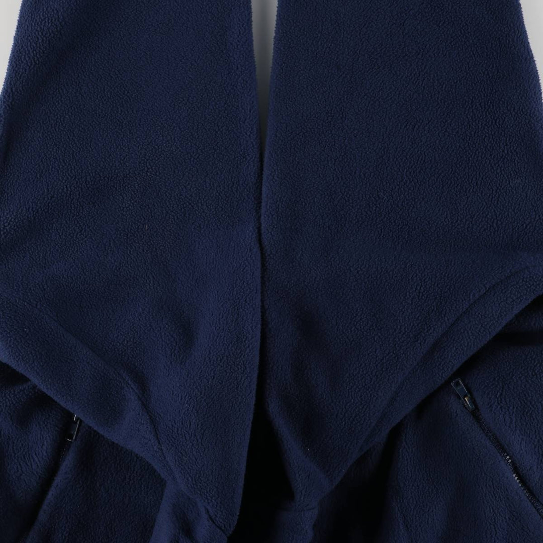 1980'S Berghaus fleece jacket, made in the UK, men's size L, vintage polyester navy blue type Vintage Second Hand