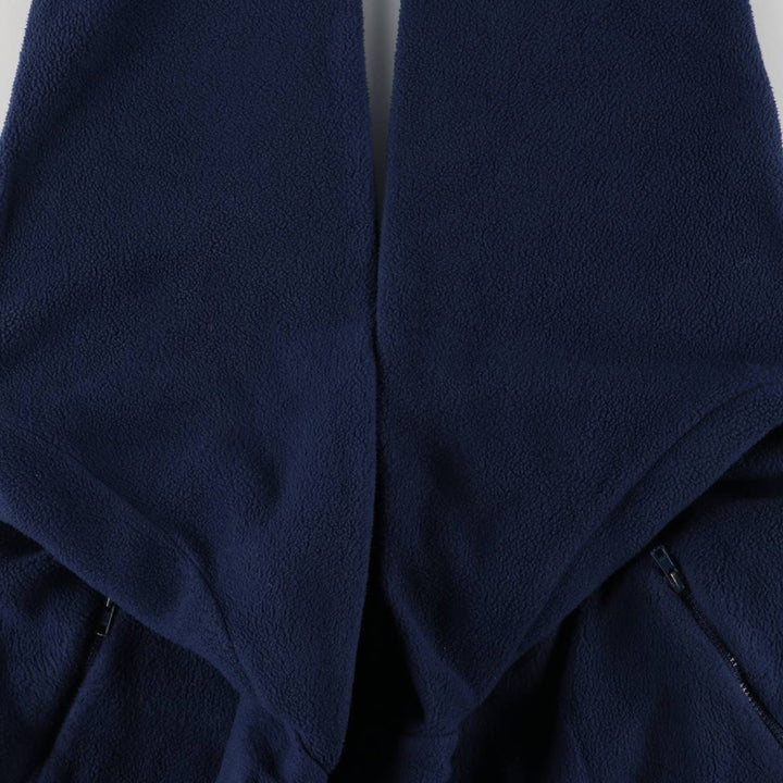 1980'S Berghaus fleece jacket, made in the UK, men's size L, vintage polyester navy blue type Vintage Second Hand