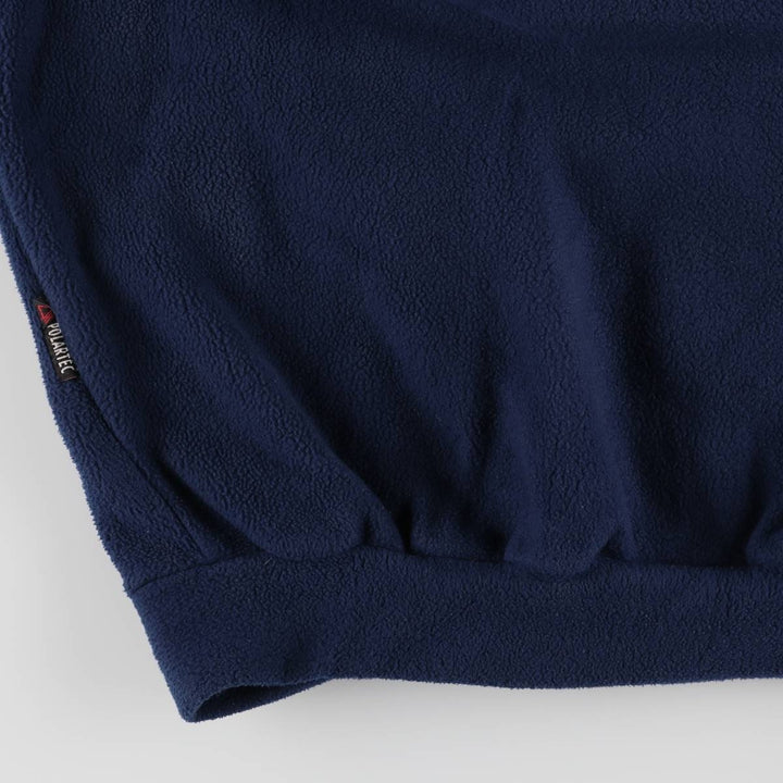 1980'S Berghaus fleece jacket, made in the UK, men's size L, vintage polyester navy blue type Vintage Second Hand