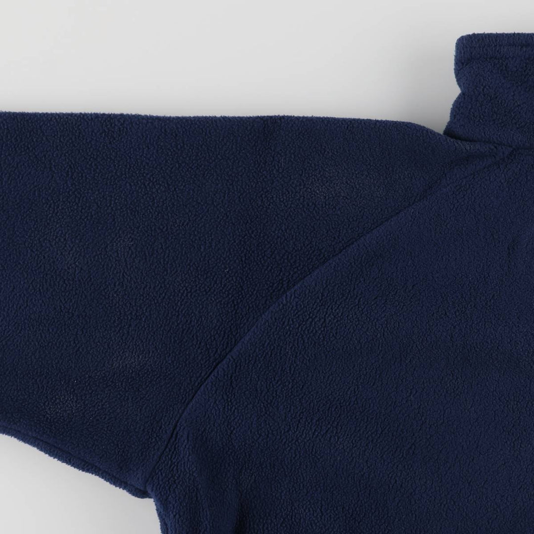 1980'S Berghaus fleece jacket, made in the UK, men's size L, vintage polyester navy blue type Vintage Second Hand