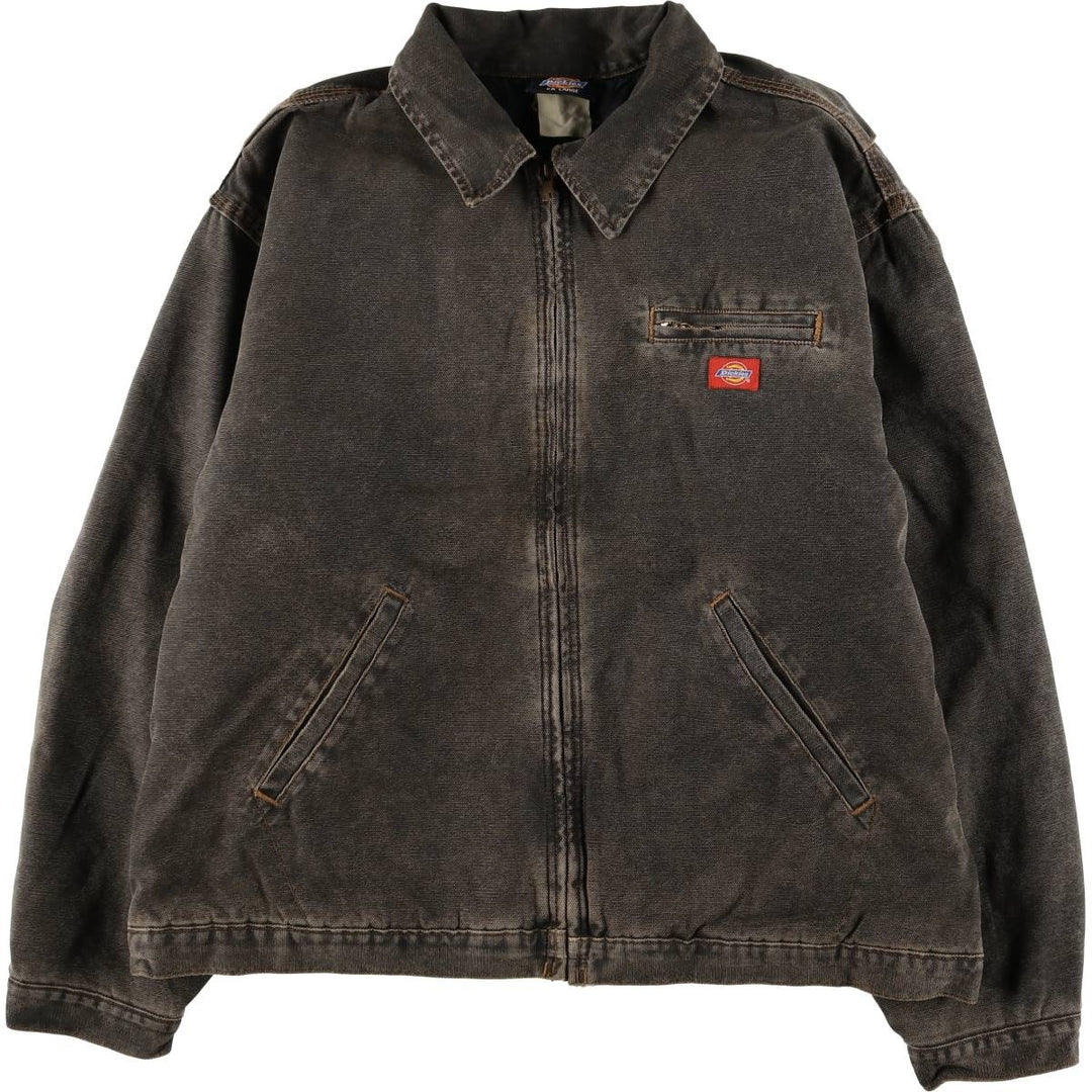 1990'S Dickies Detroit Jacket-style Padded Duck Work Jacket, Men's, Size XXL, Vintage unclear black type Vintage Second Hand