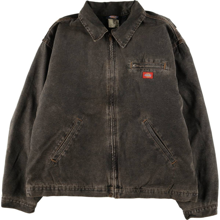 1990'S Dickies Detroit Jacket-style Padded Duck Work Jacket, Men's, Size XXL, Vintage unclear black type Vintage Second Hand