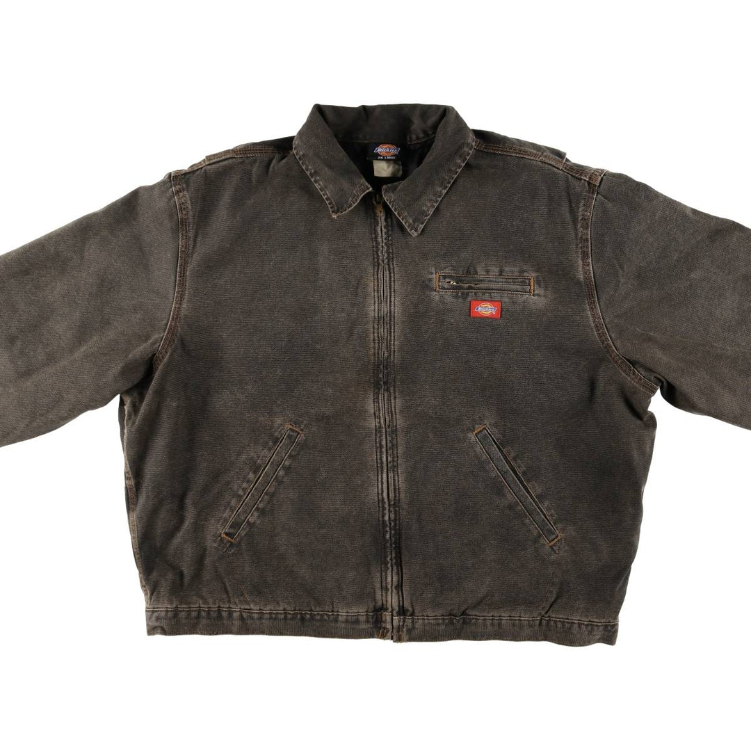 1990'S Dickies Detroit Jacket-style Padded Duck Work Jacket, Men's, Size XXL, Vintage unclear black type Vintage Second Hand