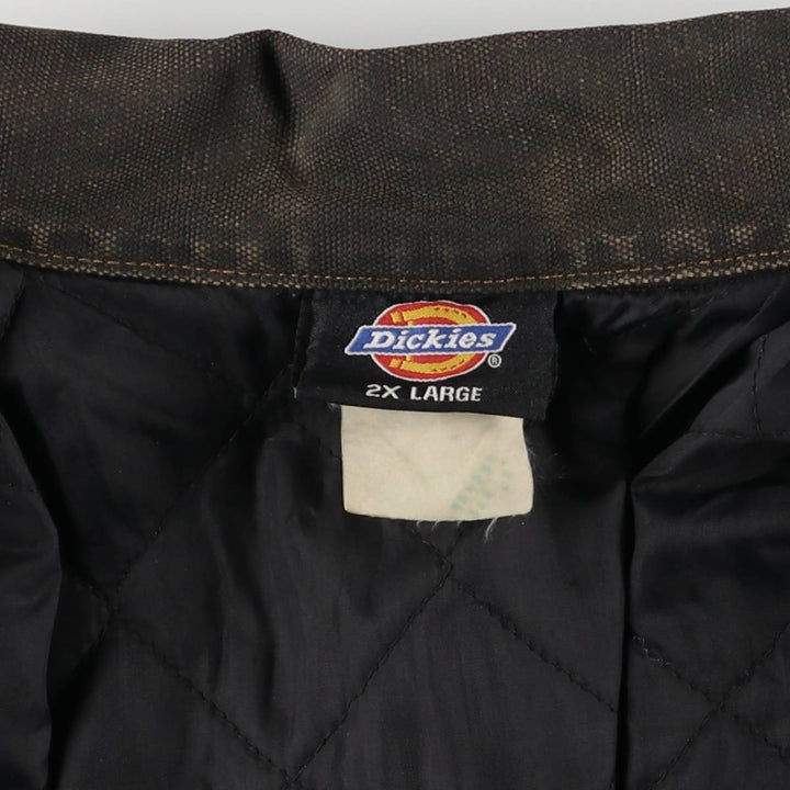 1990'S Dickies Detroit Jacket-style Padded Duck Work Jacket, Men's, Size XXL, Vintage unclear black type Vintage Second Hand