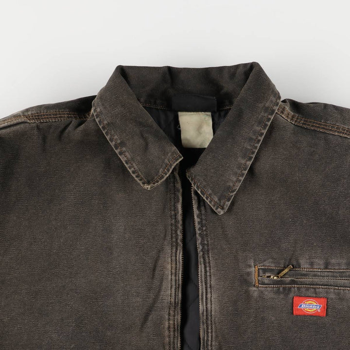 1990'S Dickies Detroit Jacket-style Padded Duck Work Jacket, Men's, Size XXL, Vintage unclear black type Vintage Second Hand