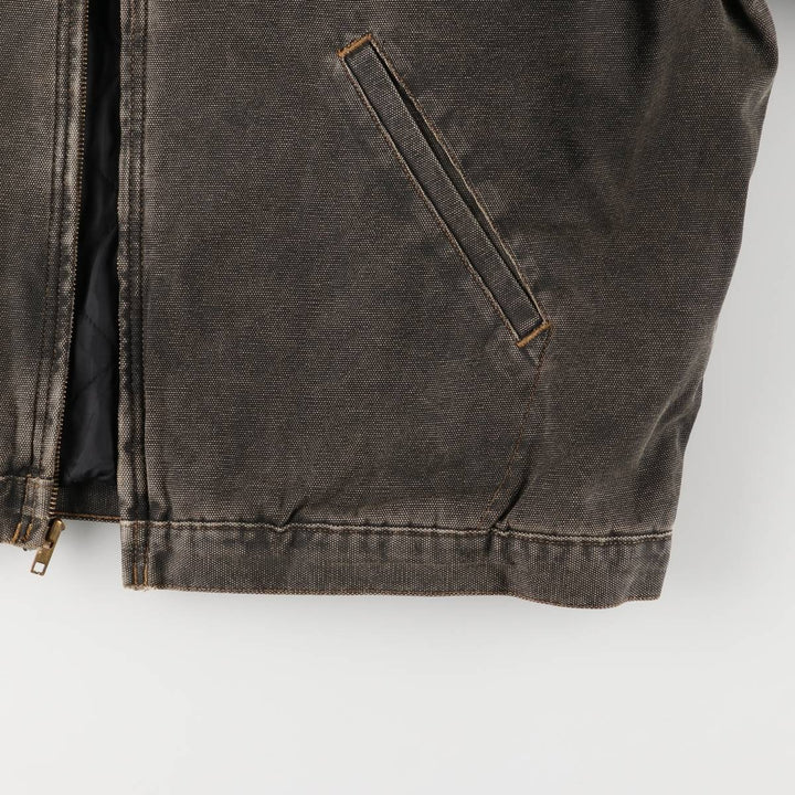 1990'S Dickies Detroit Jacket-style Padded Duck Work Jacket, Men's, Size XXL, Vintage unclear black type Vintage Second Hand