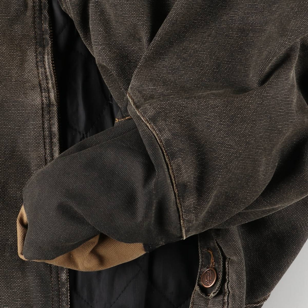 1990'S Dickies Detroit Jacket-style Padded Duck Work Jacket, Men's, Size XXL, Vintage unclear black type Vintage Second Hand