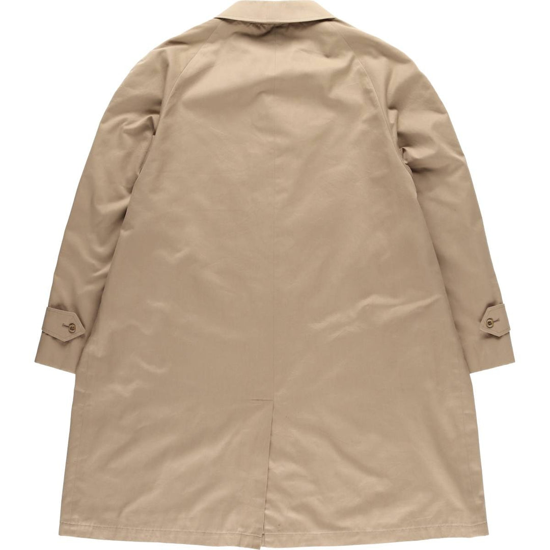 Burberry's Balmacaan Coat, Made in England, Men's XL Size Terylene Beige type Vintage Second Hand