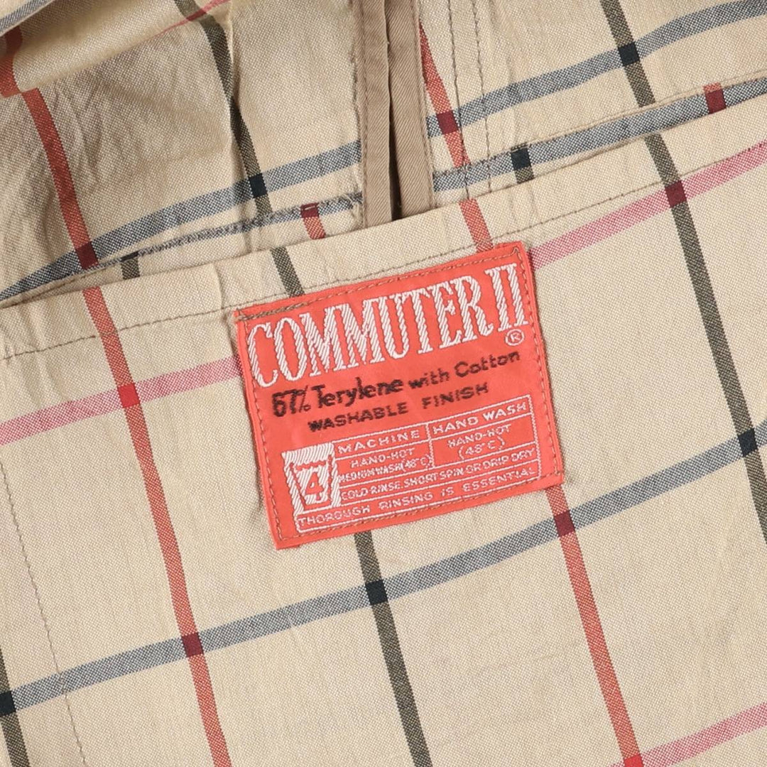 Burberry's Balmacaan Coat, Made in England, Men's XL Size Terylene Beige type Vintage Second Hand