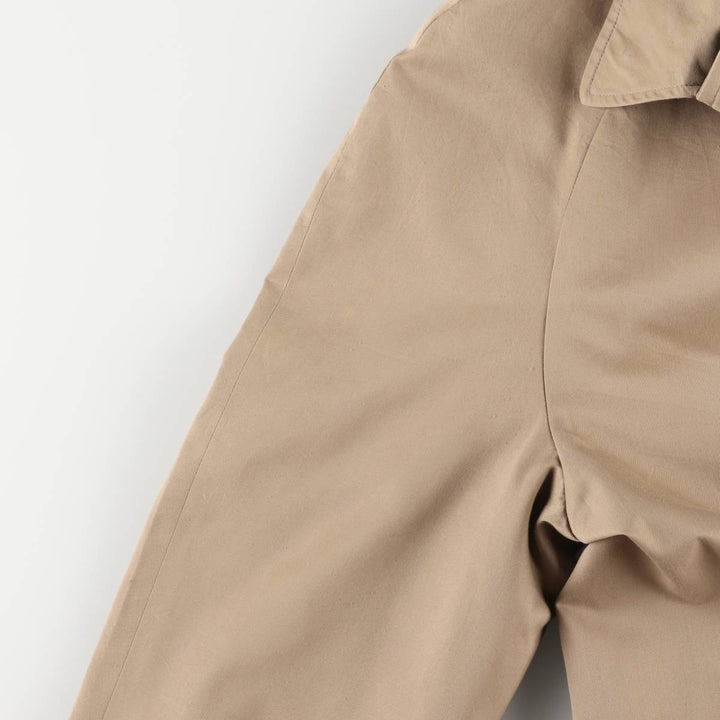 Burberry's Balmacaan Coat, Made in England, Men's XL Size Terylene Beige type Vintage Second Hand