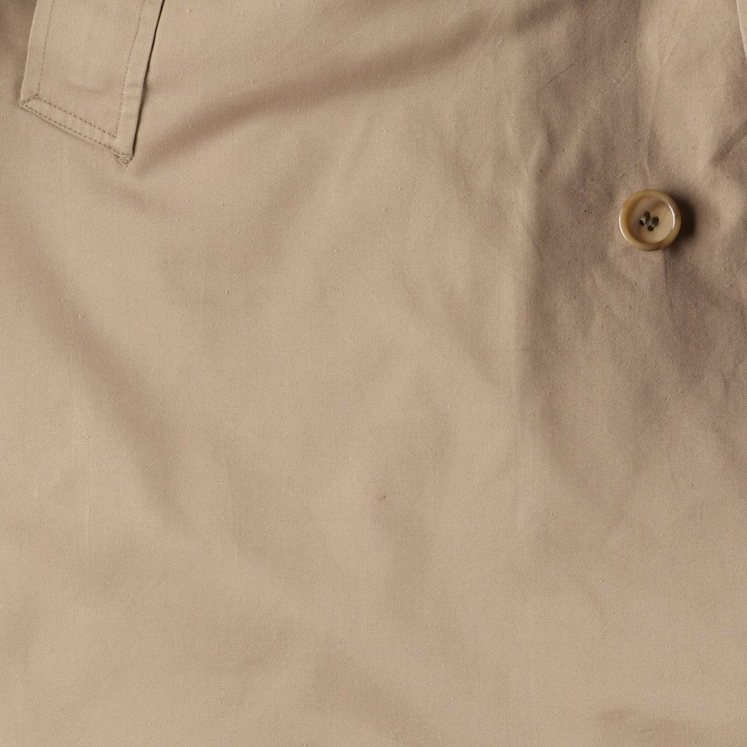 Burberry's Balmacaan Coat, Made in England, Men's XL Size Terylene Beige type Vintage Second Hand