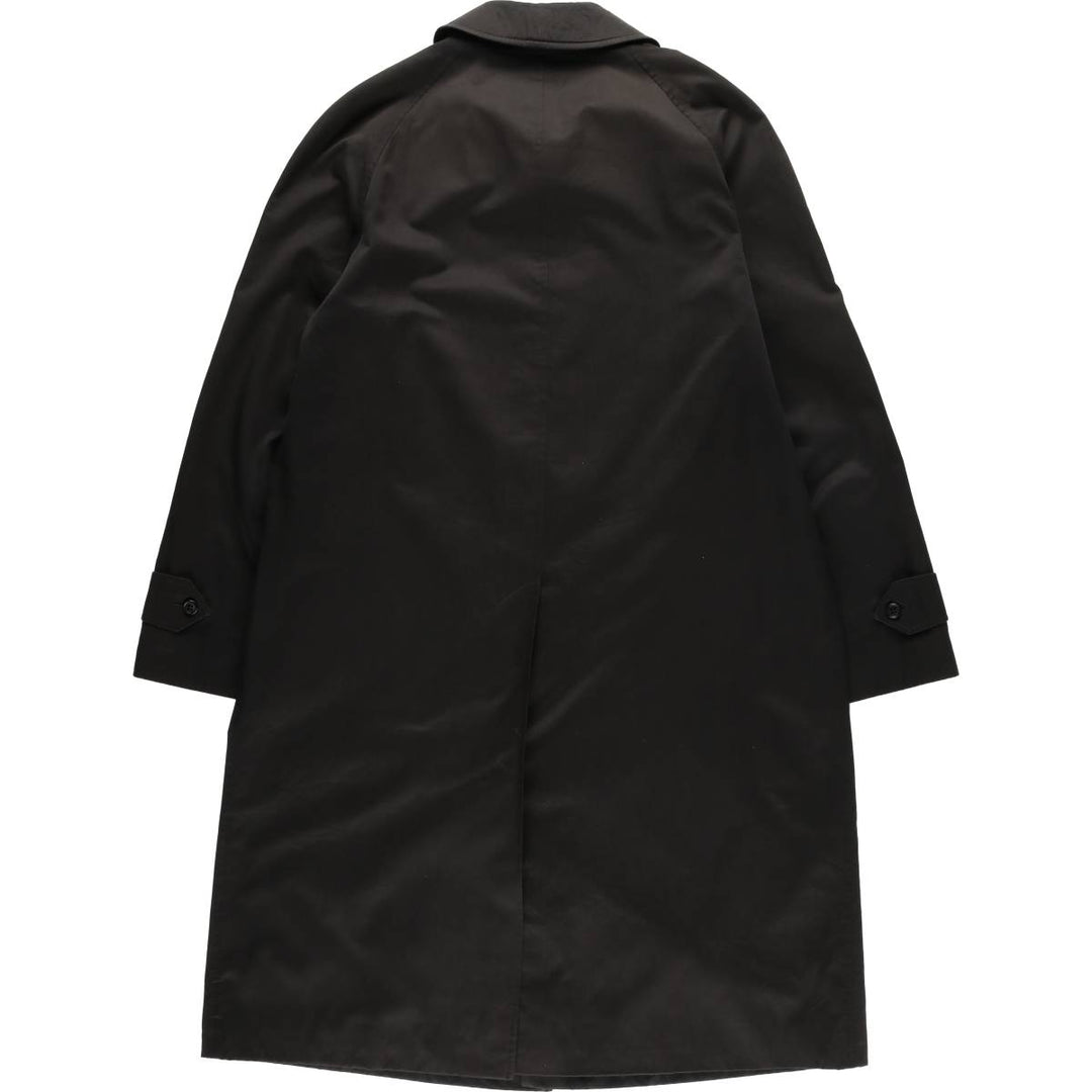 Burberry's Balmacaan Coat, Made in England, Men's Size L polyester black type Vintage Second Hand