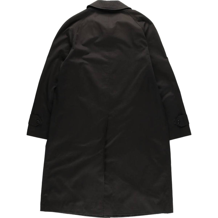Burberry's Balmacaan Coat, Made in England, Men's Size L polyester black type Vintage Second Hand