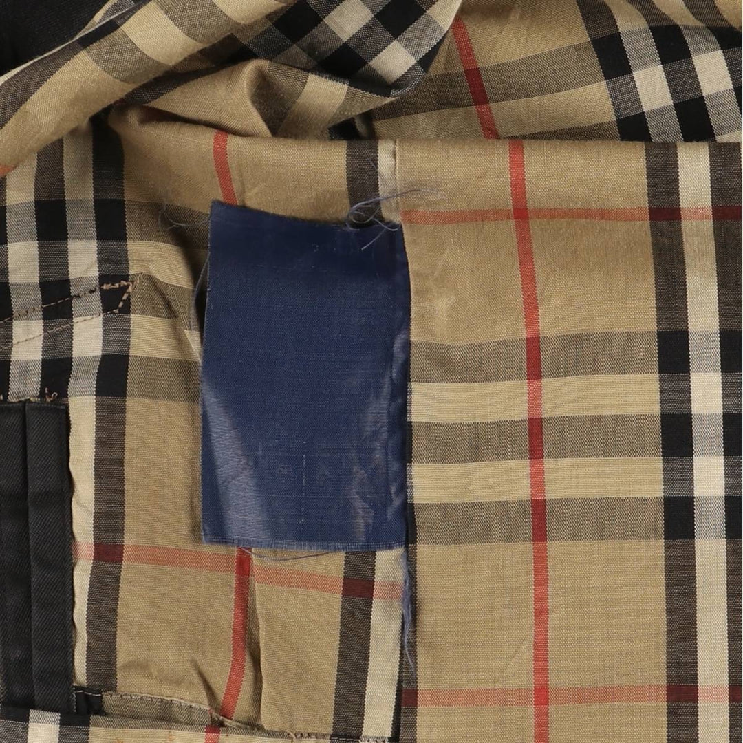 Burberry's Balmacaan Coat, Made in England, Men's Size L polyester black type Vintage Second Hand
