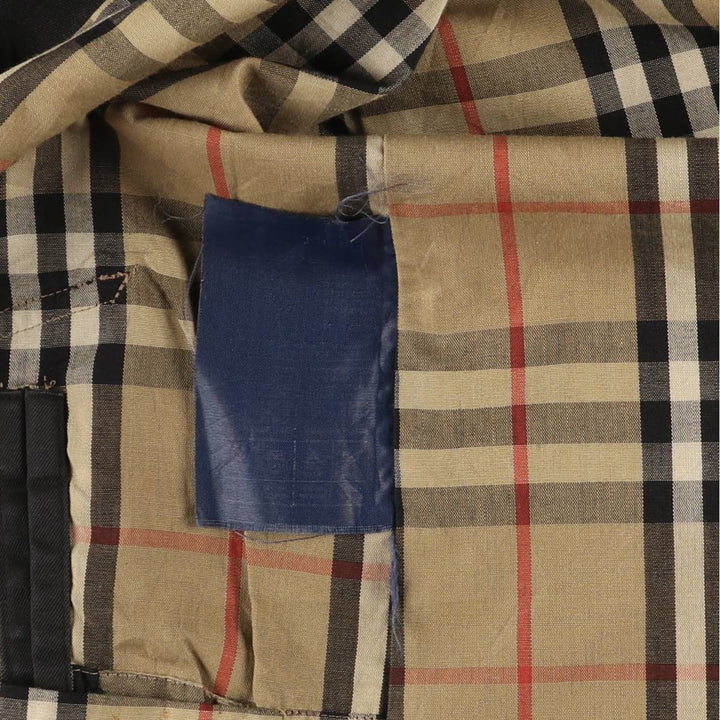 Burberry's Balmacaan Coat, Made in England, Men's Size L polyester black type Vintage Second Hand