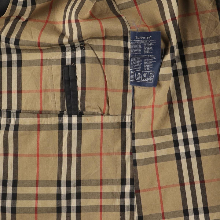 Burberry's Balmacaan Coat, Made in England, Men's Size L polyester black type Vintage Second Hand