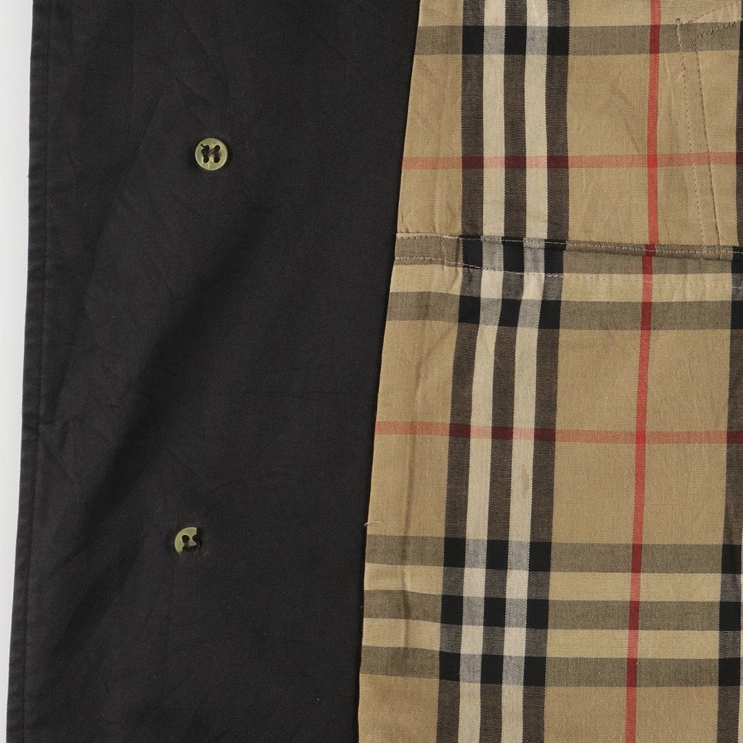 Burberry's Balmacaan Coat, Made in England, Men's Size L polyester black type Vintage Second Hand