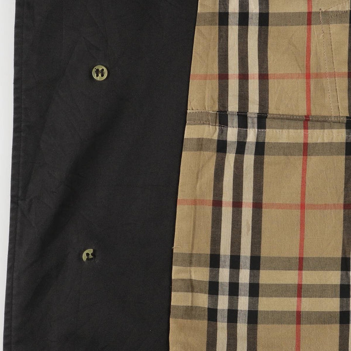 Burberry's Balmacaan Coat, Made in England, Men's Size L polyester black type Vintage Second Hand