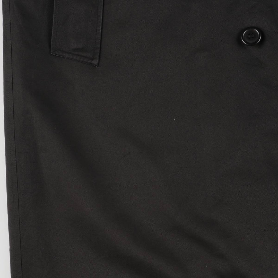 Burberry's Balmacaan Coat, Made in England, Men's Size L polyester black type Vintage Second Hand