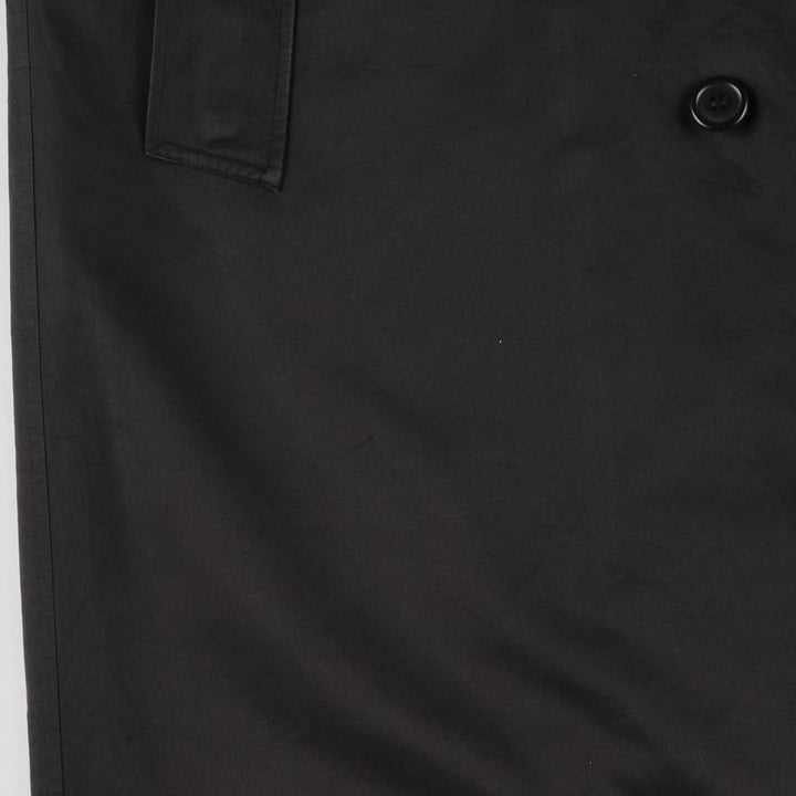 Burberry's Balmacaan Coat, Made in England, Men's Size L polyester black type Vintage Second Hand