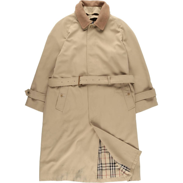 Burberry's BURBERRY LONDON Balmacaan Coat, Men's XL polyester Beige type Vintage Second Hand