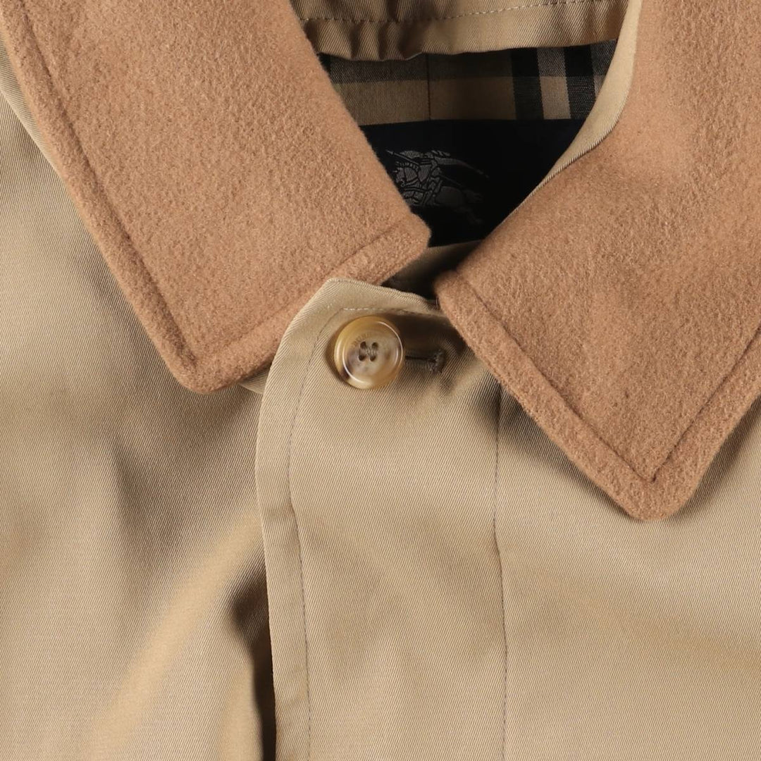 Burberry's BURBERRY LONDON Balmacaan Coat, Men's XL polyester Beige type Vintage Second Hand