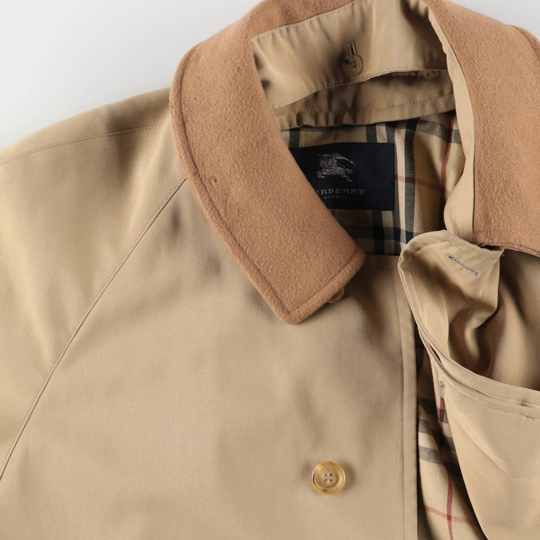 Burberry's BURBERRY LONDON Balmacaan Coat, Men's XL polyester Beige type Vintage Second Hand