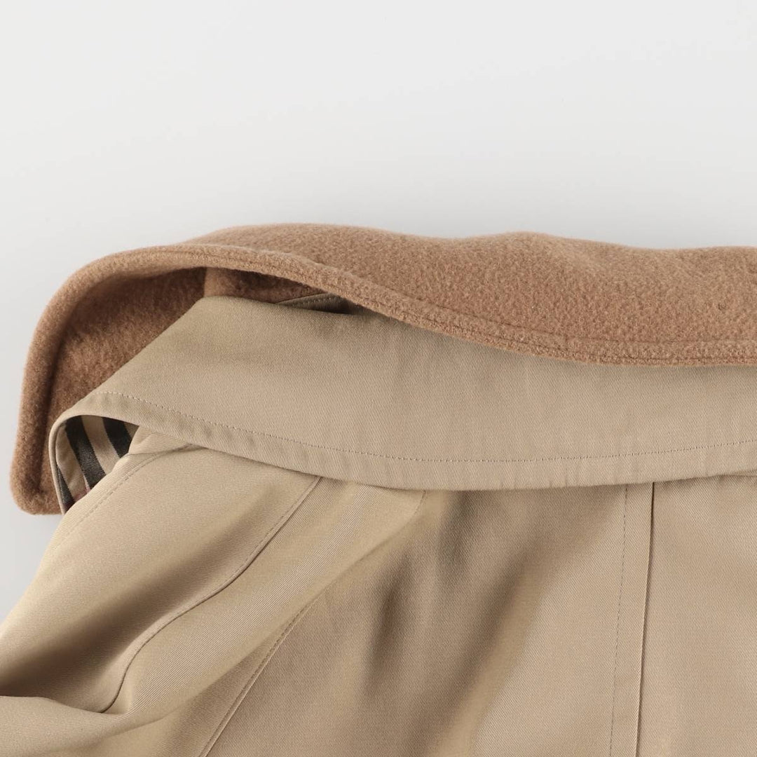 Burberry's BURBERRY LONDON Balmacaan Coat, Men's XL polyester Beige type Vintage Second Hand