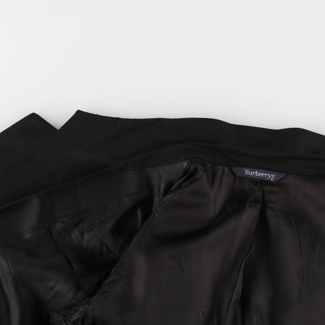 Burberry's wool tailored jacket, men's size L wool black type Vintage Second Hand