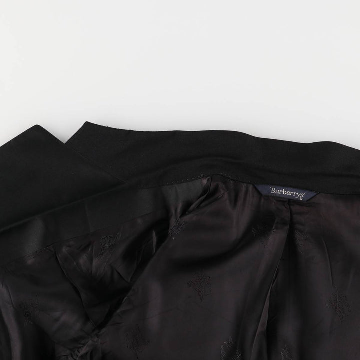 Burberry's wool tailored jacket, men's size L wool black type Vintage Second Hand