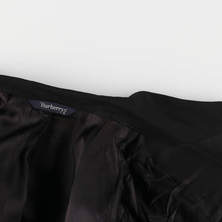 Burberry's wool tailored jacket, men's size L wool black type Vintage Second Hand