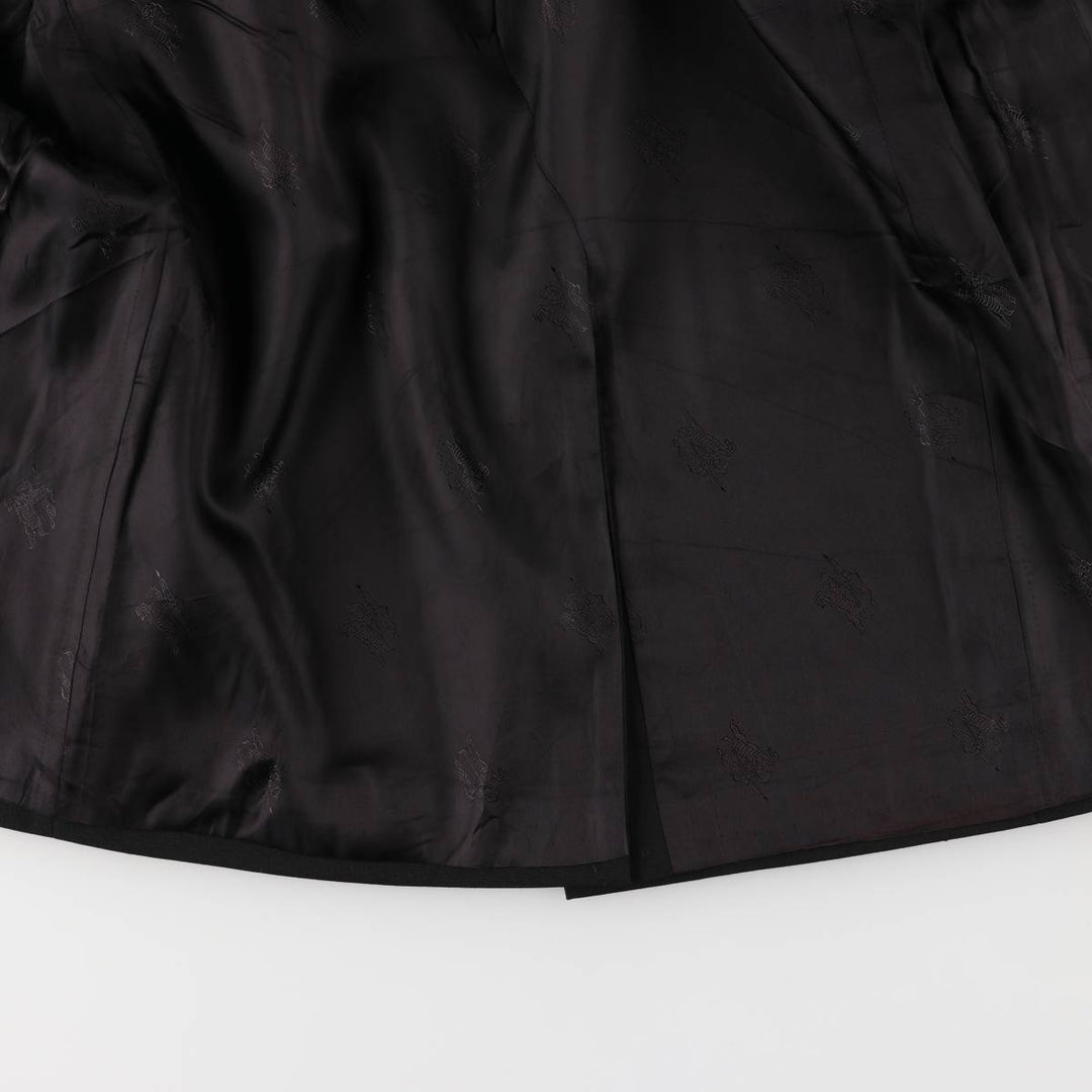 Burberry's wool tailored jacket, men's size L wool black type Vintage Second Hand